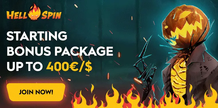Lobby hellspin casino na desktopie